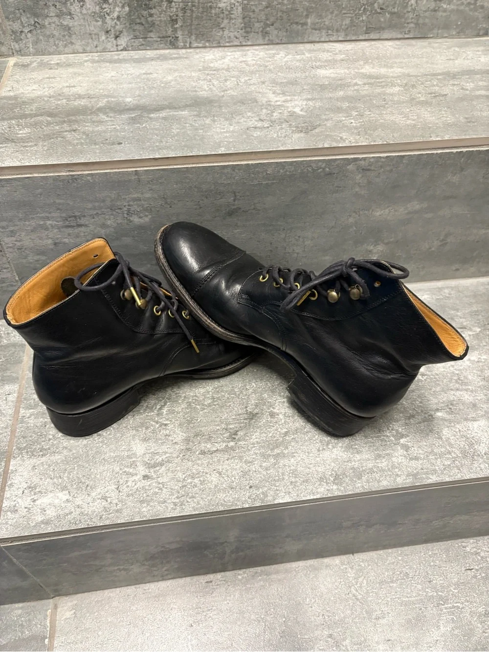 Sono Mitsu Men Shoes S300-114 Black Size 38 Leather Handmade